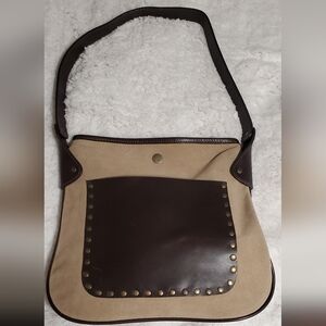 BCBG MAXAZRIA Suede & Leather Handbag